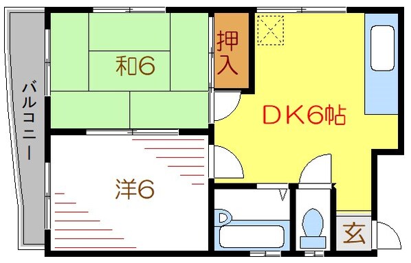 タムラコーポの物件間取画像